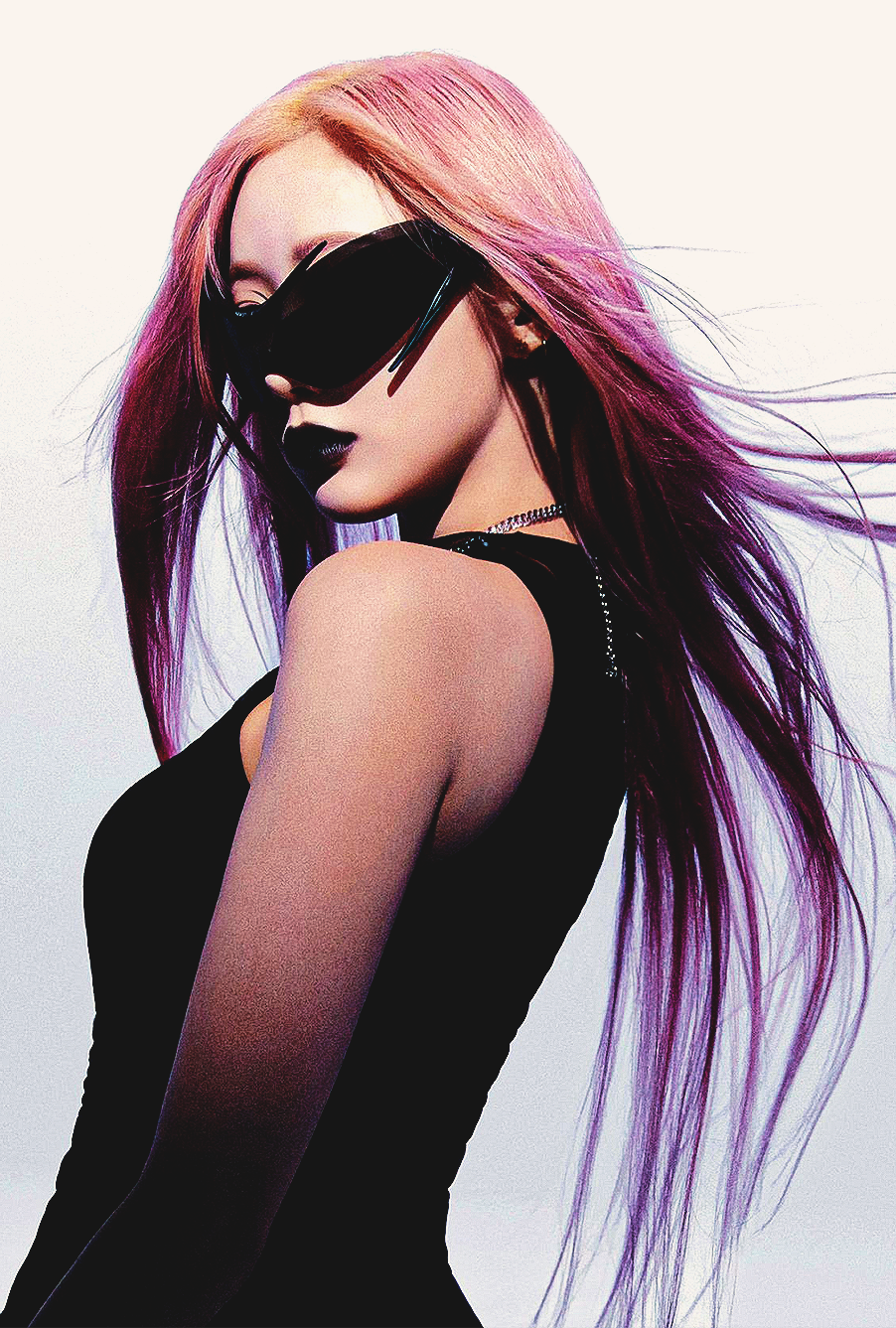 Màu tóc hồng chính là một dấu ấn đáng nhớ trong sự nghiệp của Giselle.