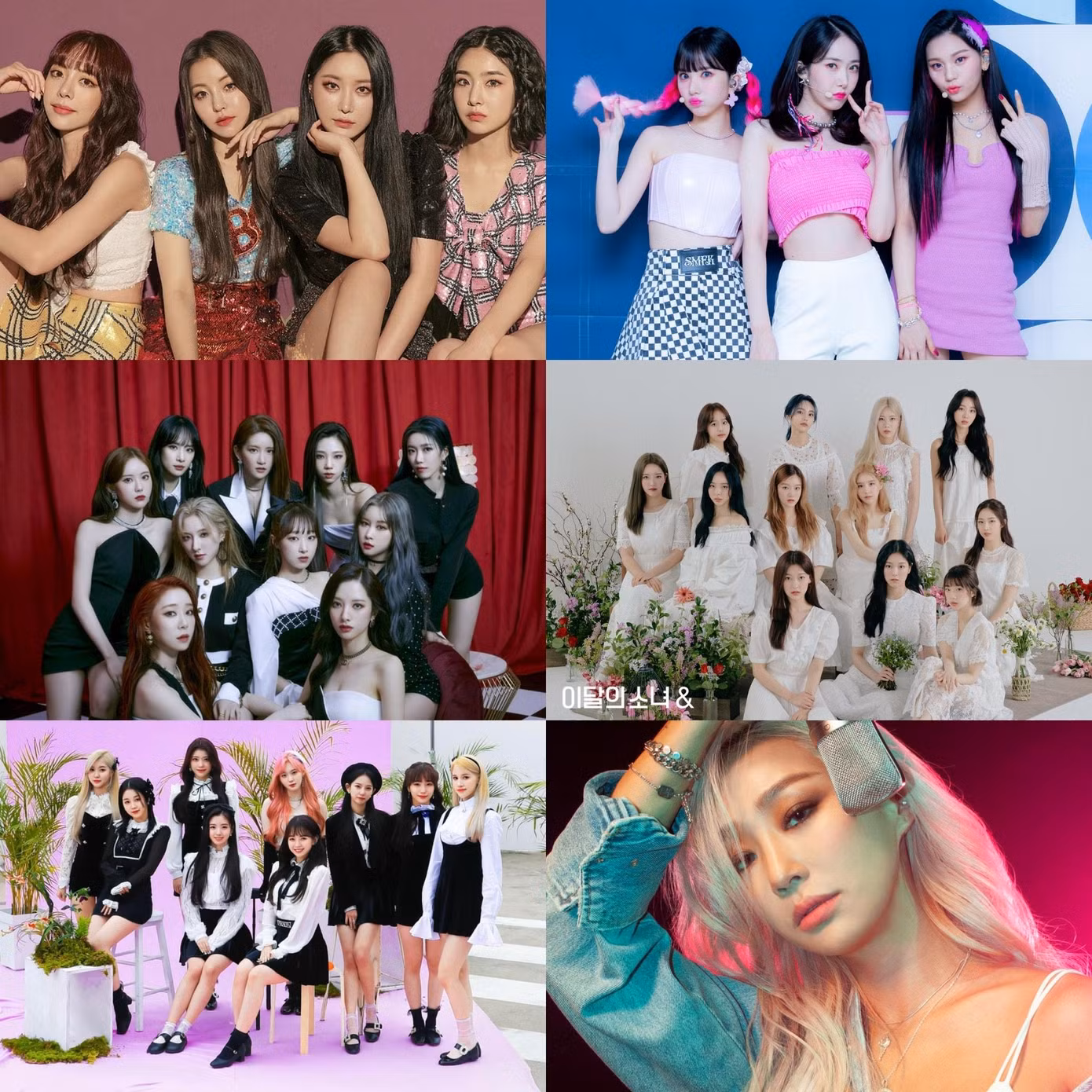 6 đội chơi bao gồm: Brave Girls, VIVIZ, WJSN, LOONA, Kep1er và Hyorin (cựu thành viên SISTAR).
