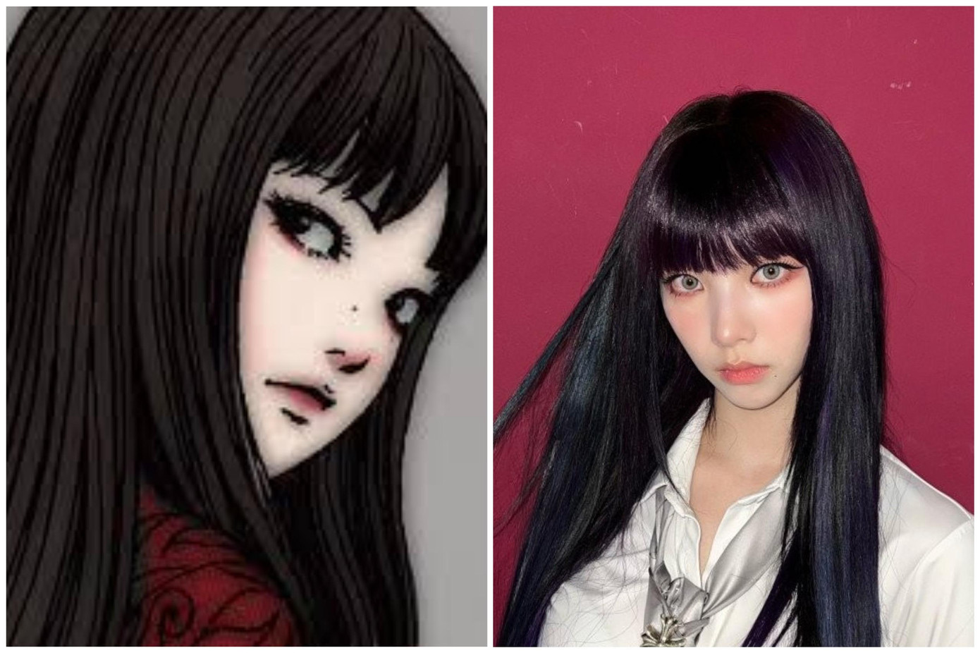 Nhiều khán giả còn liên tưởng Karina với nhân vật truyện tranh Nhật Bản nổi tiếng Tomie.