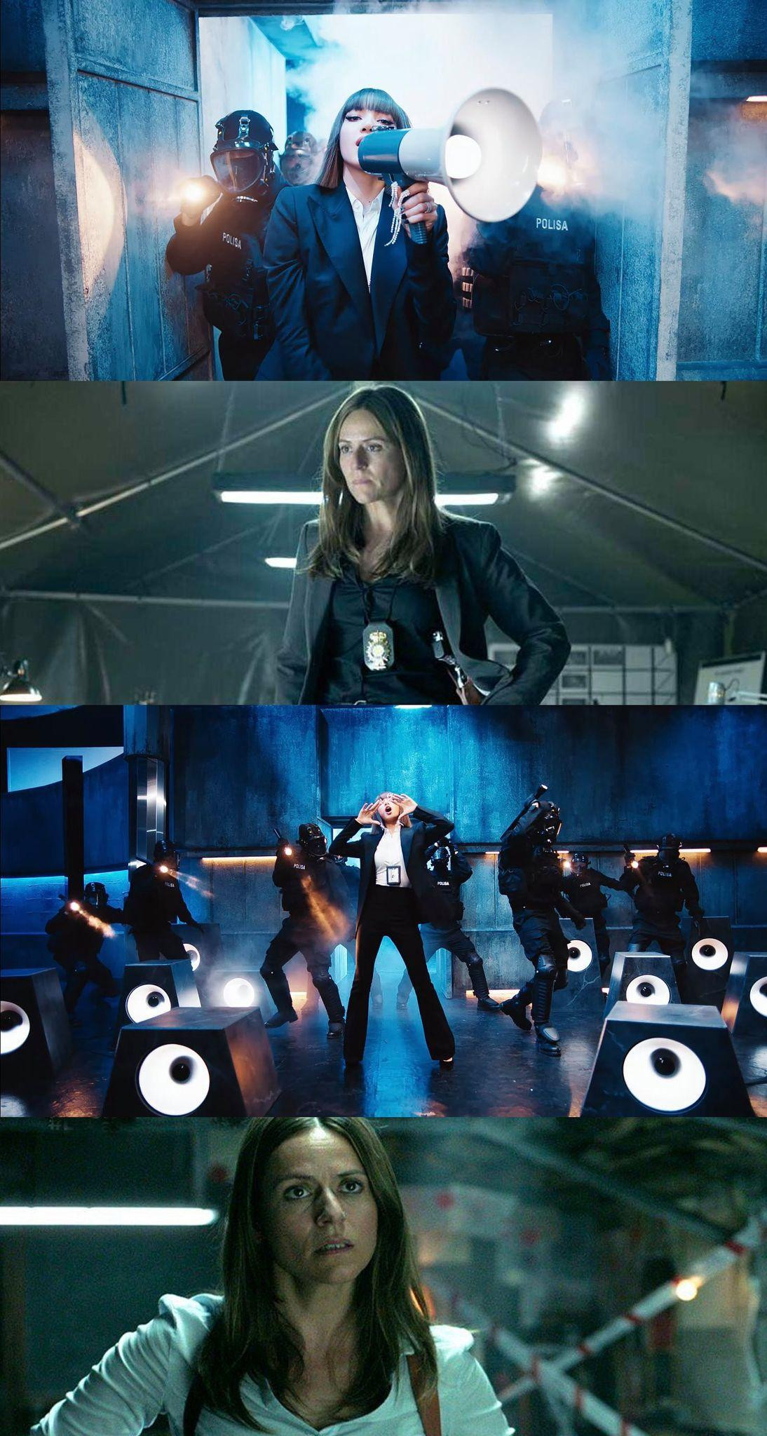 Phân cảnh chơi chữ đặc biệt của LALISA còn khiến fan liên tưởng đến hình tượng thanh tra Raquel Murillo trong Money Heist (Phi Vụ Triệu Đô)... - Nguồn ảnh: Twitter chu_ringg Phân cảnh chơi chữ đặc biệt của LALISA còn khiến fan liên tưởng đến hình tượng thanh tra Raquel Murillo trong Money Heist (Phi Vụ Triệu Đô)... - Nguồn ảnh: Twitter chu_ringg