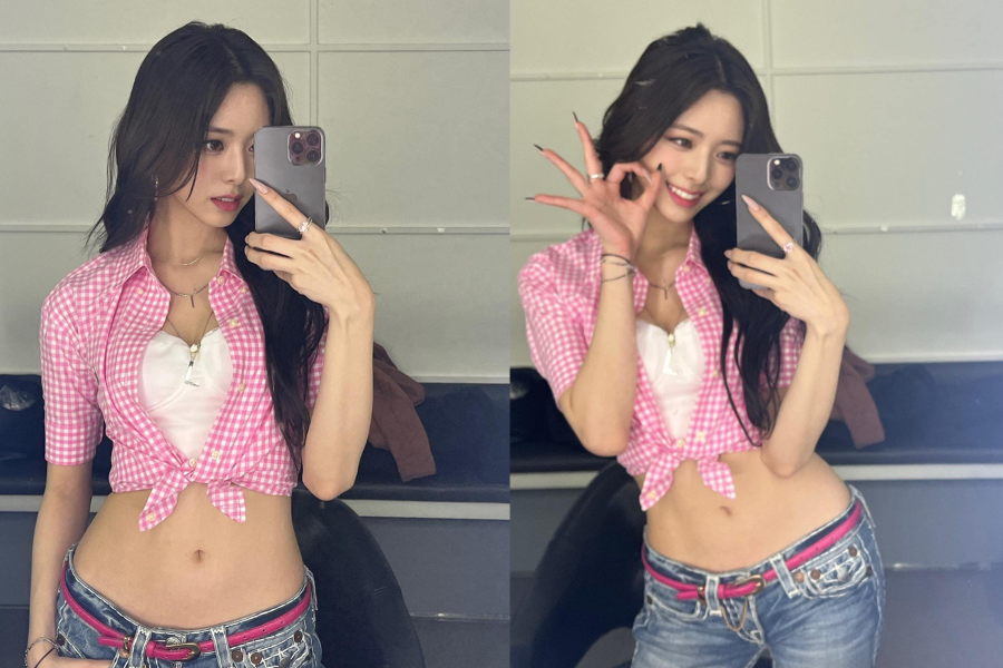 Những hình ảnh chụp trước gương, cận cảnh vòng eo siêu thực của Yuna khiến dân mạng "phát cuồng". Những hình ảnh chụp trước gương, cận cảnh vòng eo siêu thực của Yuna khiến dân mạng "phát cuồng".