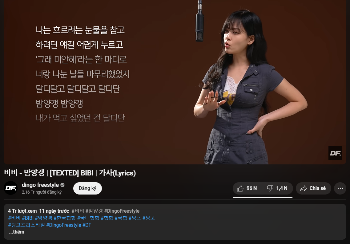 Bản live của ca khúc đã thu về hơn 4 triệu view chỉ trong 11 ngày đăng tải.