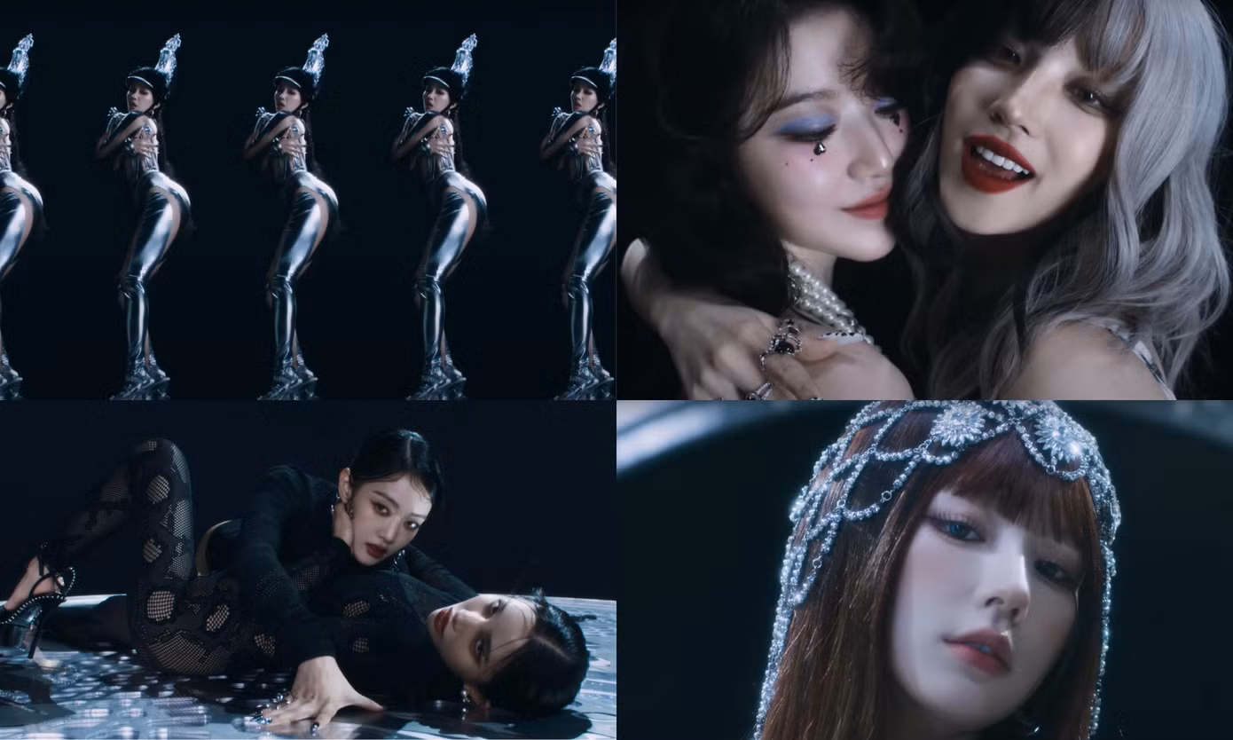 MV được lấy tone màu lạnh của kim loại làm chủ đạo cùng nhiều phân đoạn hóa thân đầy quyến rũ của những "hắc mã" nhà (G)I-DLE khiến cộng đồng mạng trầm trồ.