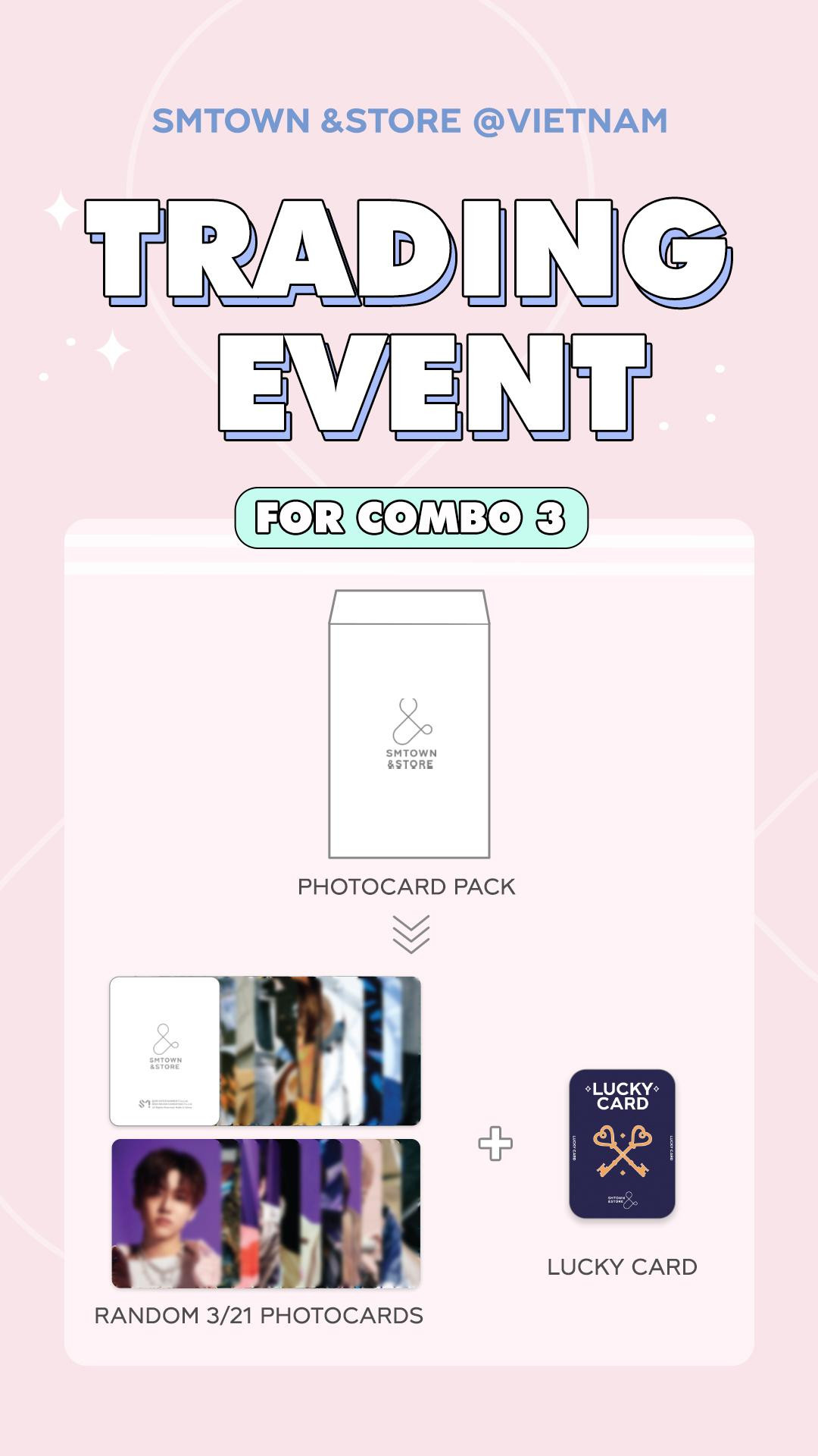 Các combo đa dạng giúp người hâm mộ thỏa sức lựa chọn để thu thập các photocard mà mình mong muốn từ thần tượng.