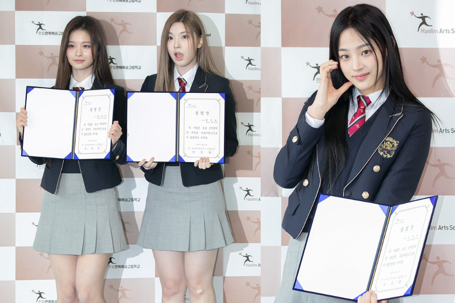 Buổi lễ nhận bằng của 3 nữ idol được truyền thông đưa tin, đánh giá bằng mỹ từ &quot;một ngày bội thu nhan sắc&quot;.