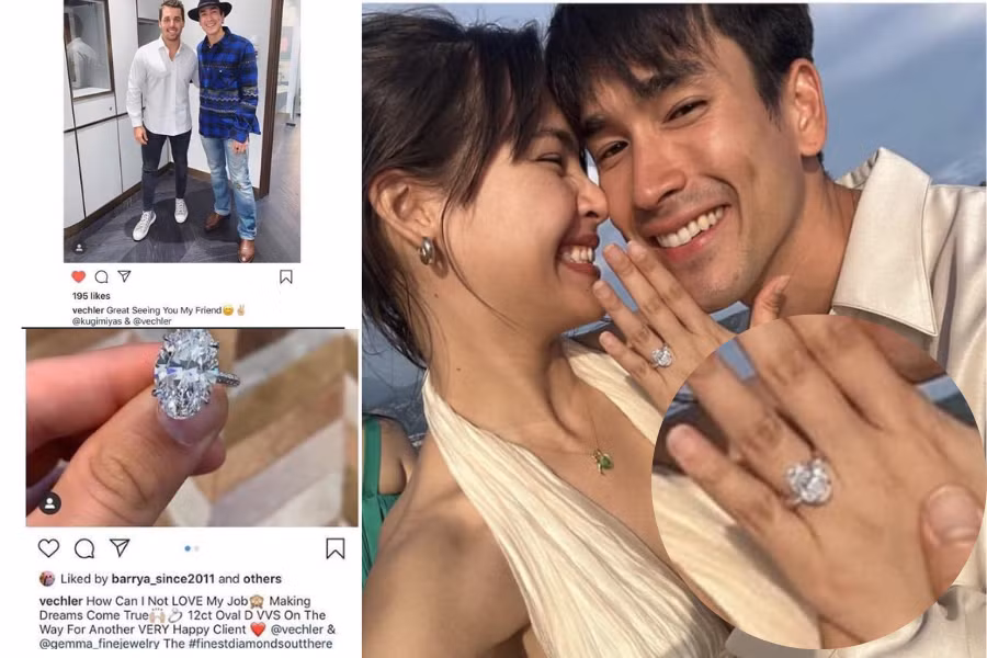 Chiếc nhẫn cầu hôn trên tay Yaya hoàn toàn trùng khớp với chiếc nhẫn mà Vechler đã "nhá hàng" vào 4 năm trước.