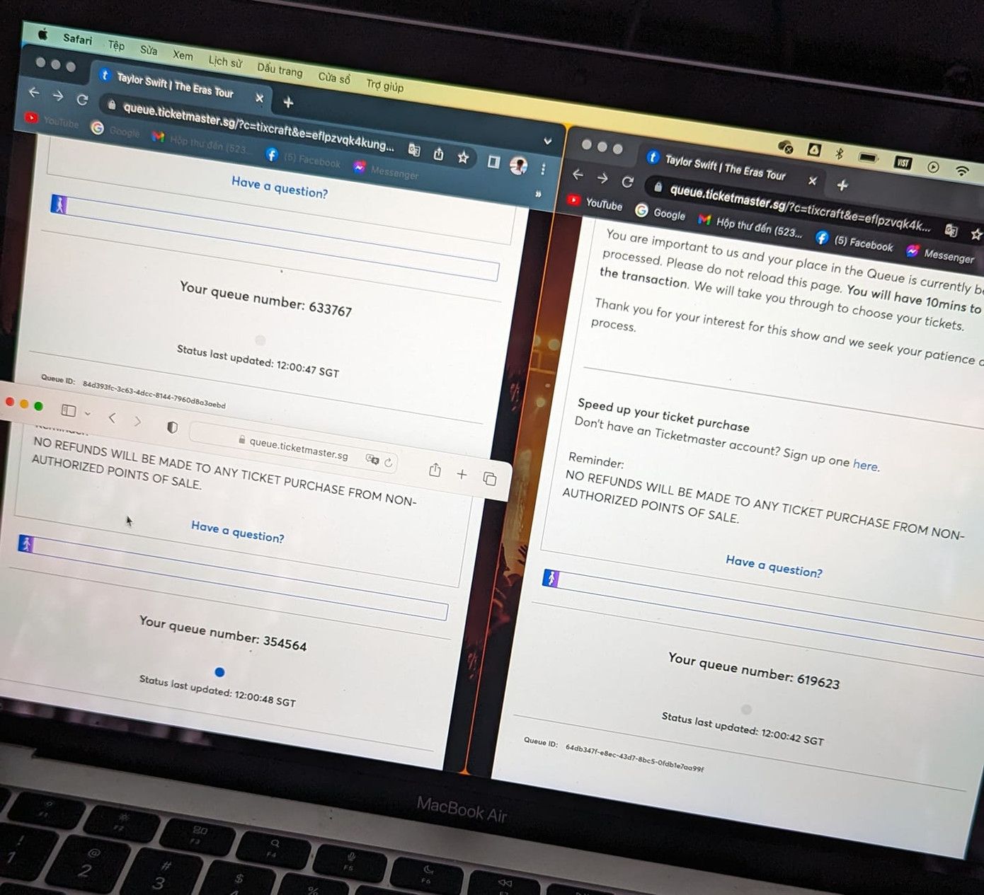 Có những fan còn "chơi lớn" khi đăng ký vài tài khoản cùng một lúc hòng săn được suất pre-sale nhưng số thứ tự hàng đợi vẫn quá xa xăm. Có những fan còn "chơi lớn" khi đăng ký vài tài khoản cùng một lúc hòng săn được suất pre-sale nhưng số thứ tự hàng đợi vẫn quá xa xăm.