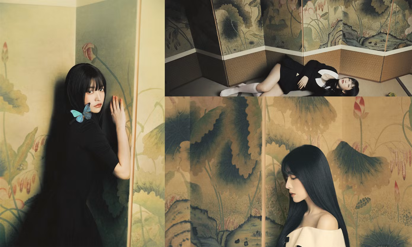 Yeri, Seulgi và Irene có những shoot ảnh cùng hình tượng bươm bướm và bức tranh thủy mặc khung cảnh đầm hoa sen.