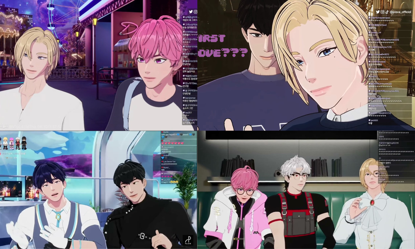 Các hình thức livestream của PLAVE cũng đa dạng từ hát, nhảy, chơi trò chơi đến &quot;tâm sự mỏng&quot; cùng khán giả. Mỗi lần nhóm xuất hiện đều được khen ngợi bởi visual đẹp, đồ họa mượt mà, chỉn chu.