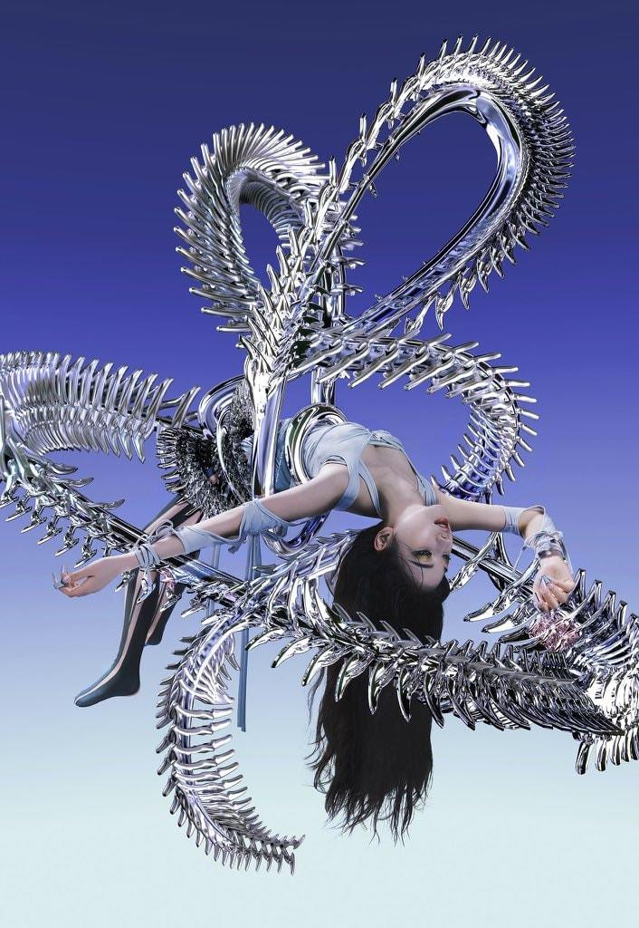 Bức ảnh Karina “bị thao túng” cùng dáng pose lơ lửng trong không trung, bao quanh là bộ xương của Rắn Đen - Black Mamba bằng kim loại khiến fan xuýt xoa bởi độ siêu thực. Bức ảnh Karina “bị thao túng” cùng dáng pose lơ lửng trong không trung, bao quanh là bộ xương của Rắn Đen - Black Mamba bằng kim loại khiến fan xuýt xoa bởi độ siêu thực.