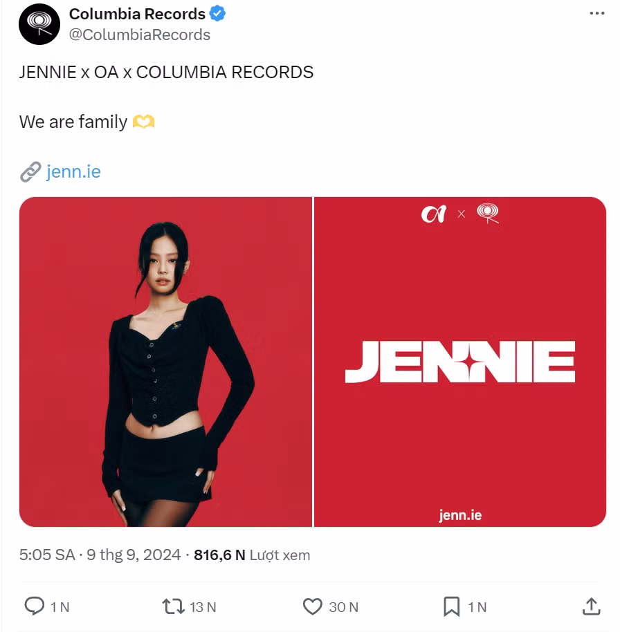 Jennie sẽ trở thành "người một nhà" tại thị trường âm nhạc Âu Mỹ cùng những cái tên đình đám như Adele, Beyoncé, Harry Styles hay "đồng hương" IVE. Jennie sẽ trở thành "người một nhà" tại thị trường âm nhạc Âu Mỹ cùng những cái tên đình đám như Adele, Beyoncé, Harry Styles hay "đồng hương" IVE.