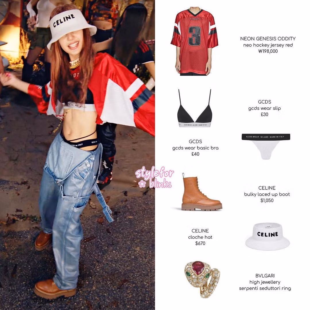 Lisa đã nhập cuộc trend lộ nội y đang "làm mưa làm gió" làng thời trang K-Pop. Fan còn tinh ý phát hiện "cỗ máy nhảy" nhà BLACKPINK cũng đeo chiếc nhẫn cầu kì từ BVLGARI - cũng là một nhãn hàng mà Lisa đang là đại sứ thương hiệu. Nguồn: Instagram Style for BLINKS