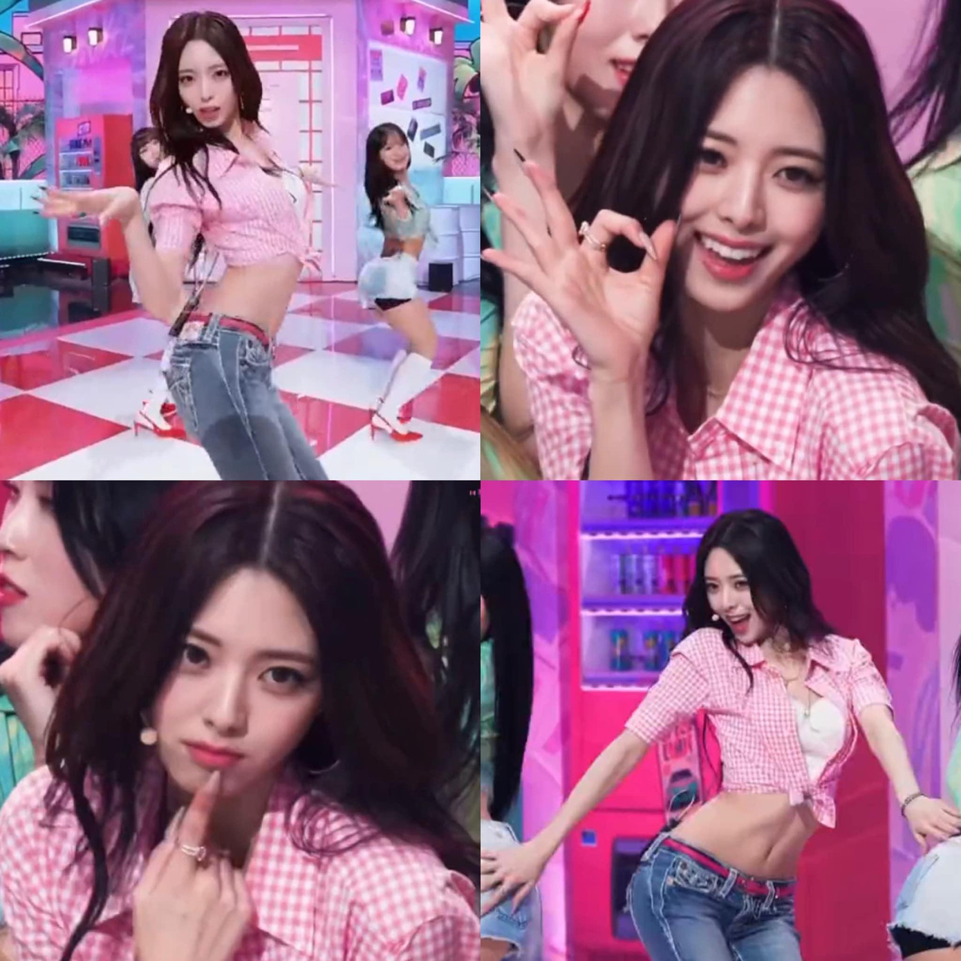 Là sân khấu solo, Yuna chiếm trọn mọi ánh nhìn của khán giả bằng nhan sắc "cực bén" và vòng eo siêu nhỏ. Là sân khấu solo, Yuna chiếm trọn mọi ánh nhìn của khán giả bằng nhan sắc "cực bén" và vòng eo siêu nhỏ.