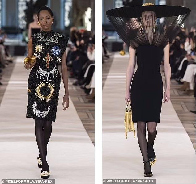 Theo Daily Mail, khách mời của show diễn catwalk toàn là những sao hạng A, có thể kể đến Kanye West và bạn gái mới Julia Fox.