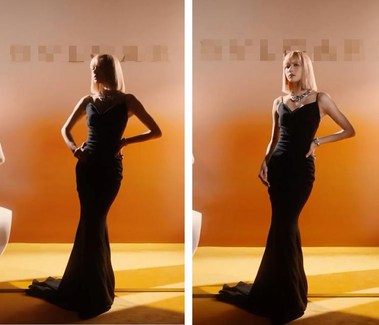 Chiếc váy đuôi cá ôm sát cơ thể giúp Lisa tôn lên vóc dáng "chuẩn đến từng centimet". Chưa kể, thần thái sang chảnh khiến người nhìn không thể rời mắt.