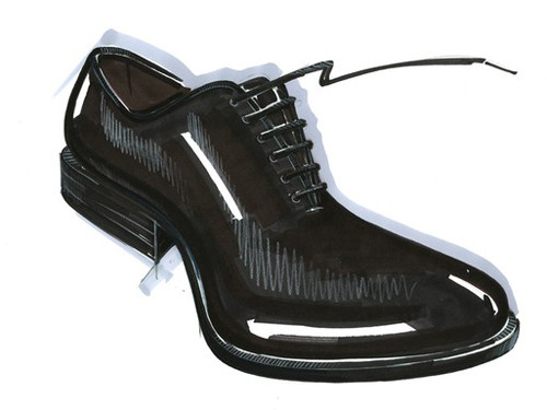 Giày da bóng, có dây buộc của nhãn hiệu Harrys