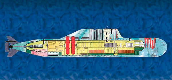 Trên tàu ngầm mini P-750 có các giếng phóng chứa tên lửa hành trình. Trên tàu ngầm mini P-750 có các giếng phóng chứa tên lửa hành trình