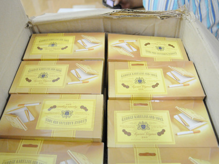 Lô hàng thuốc lá ngoại bị thu giữ. Lô hàng thuốc lá ngoại bị thu giữ