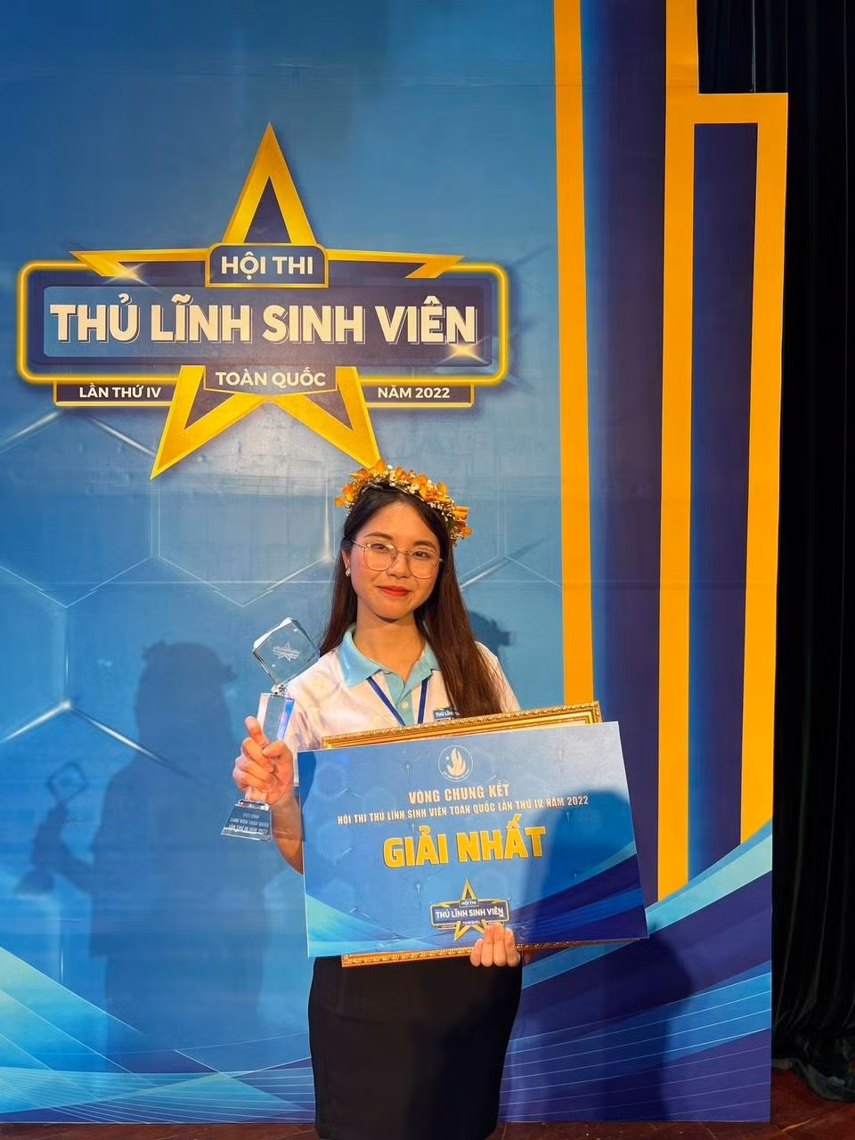 Châu Anh dành rất nhiều tâm huyết cho Hội thi 'Thủ lĩnh sinh viên' toàn quốc lần IV, năm 2022.