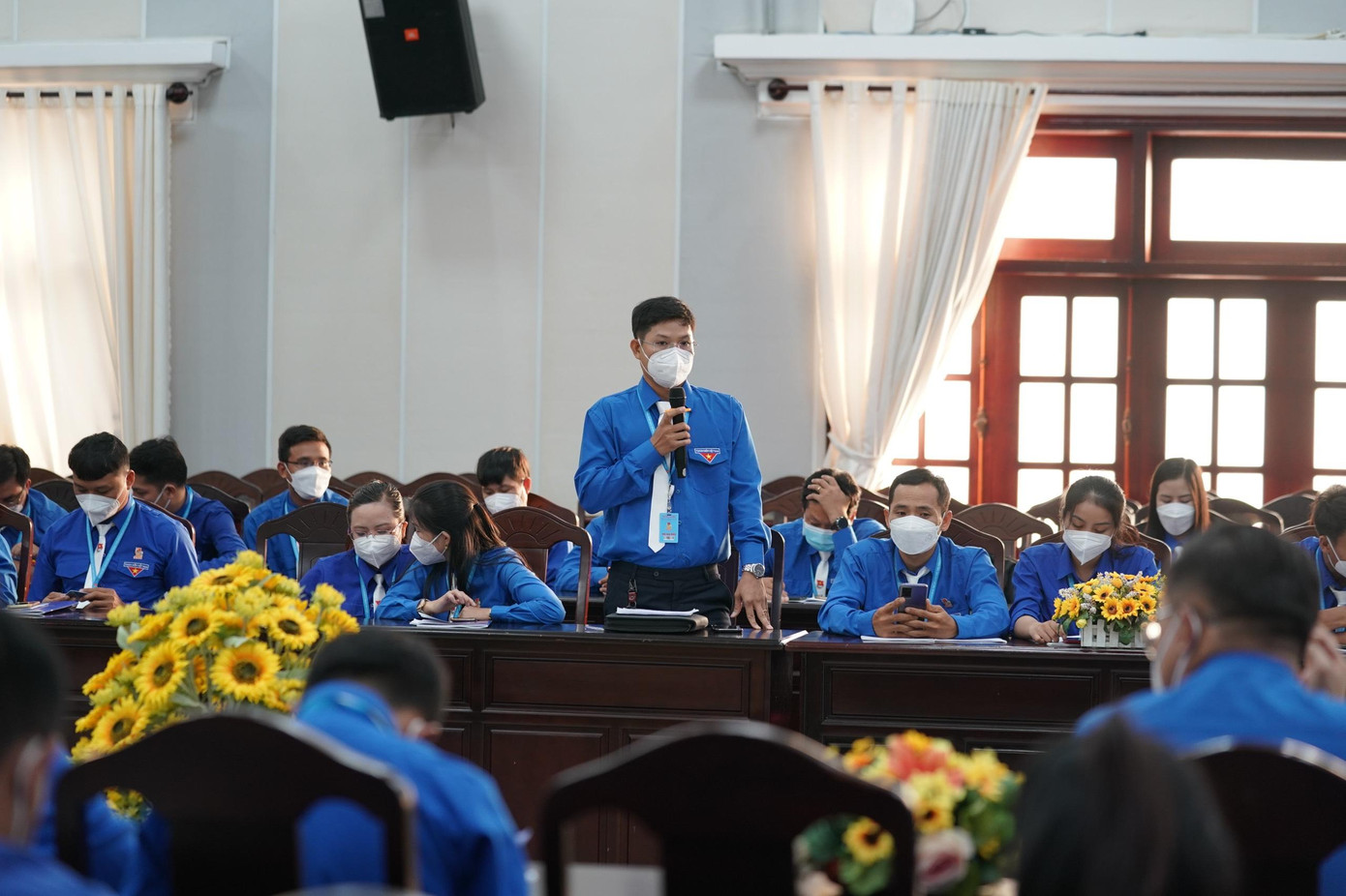 Anh Nguyễn Hữu Nhơn (Huyện Đoàn Đức Linh) chia sẻ tại diễn đàn. Anh Nguyễn Hữu Nhơn (Huyện Đoàn Đức Linh) chia sẻ tại diễn đàn.