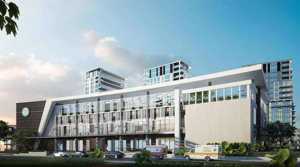 Phối cảnh trường ĐH Khoa học Sức khỏe, ĐHQG TP. HCM. (Ảnh: ĐHQG TP. HCM)