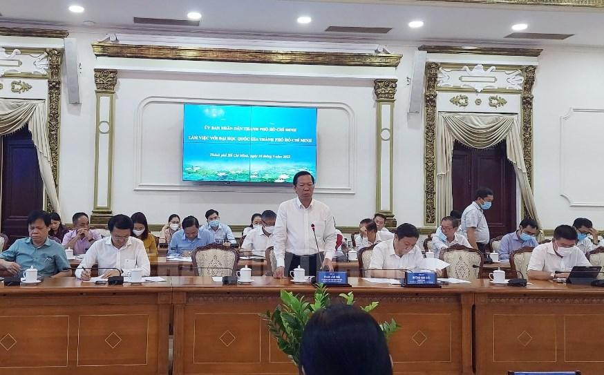 UBND TP. HCM có nhiều đặt hàng đối với ĐHQG TP. HCM trong việc phát triển thành phố trong thời gian tới. UBND TP. HCM có nhiều đặt hàng đối với ĐHQG TP. HCM trong việc phát triển thành phố trong thời gian tới.