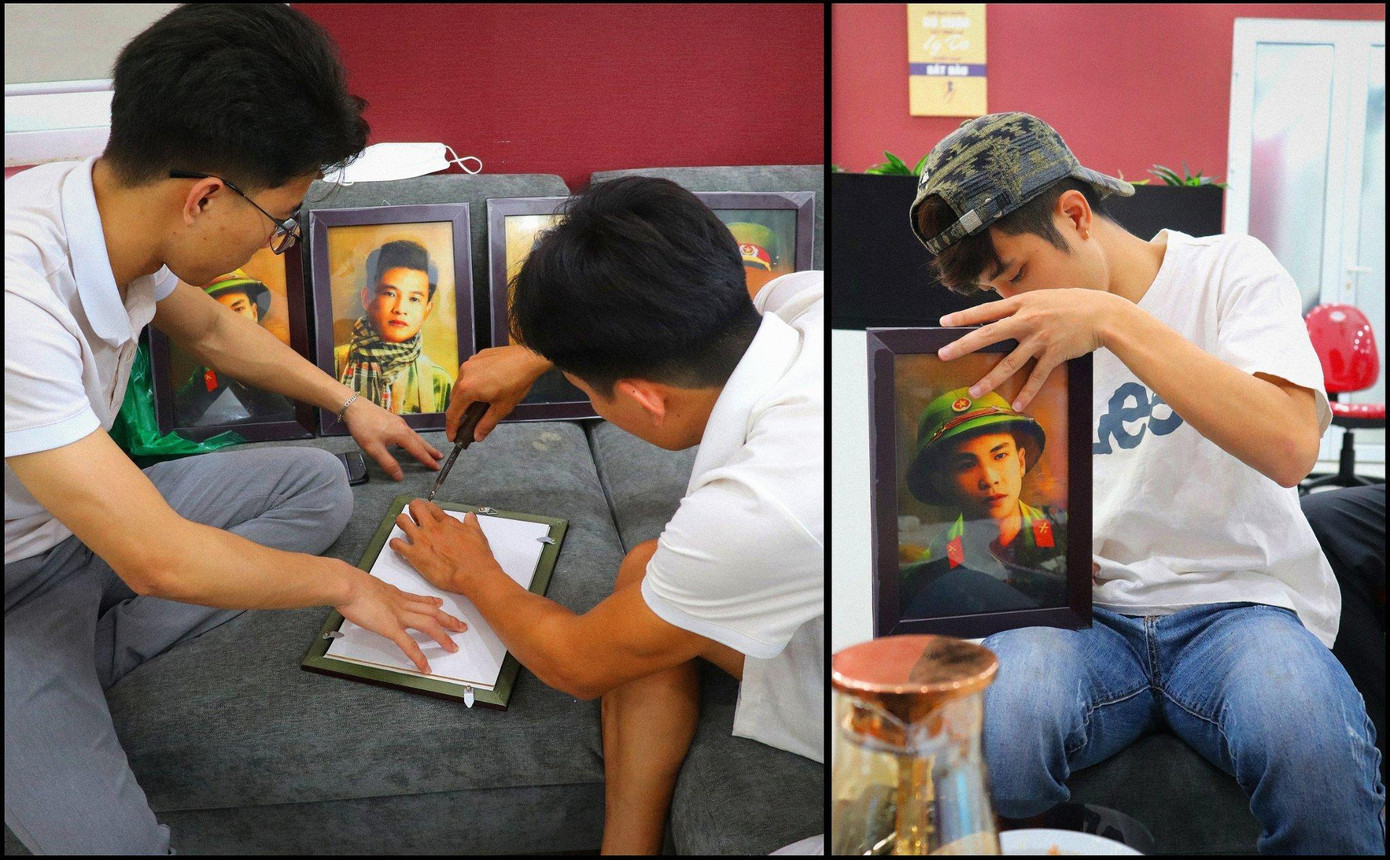 Công đoạn đóng khung và gửi đi.