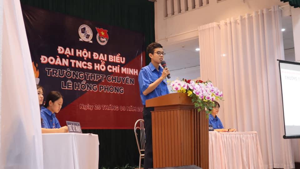 Minh Hoàng 'bén duyên' với hoạt động Đoàn từ khi còn là học sinh THPT. Minh Hoàng 'bén duyên' với hoạt động Đoàn từ khi còn là học sinh THPT.