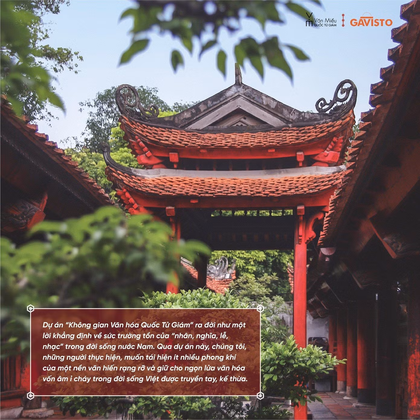 Lời ngỏ của dự án “Không gian Văn hóa Quốc Tử Giám”.