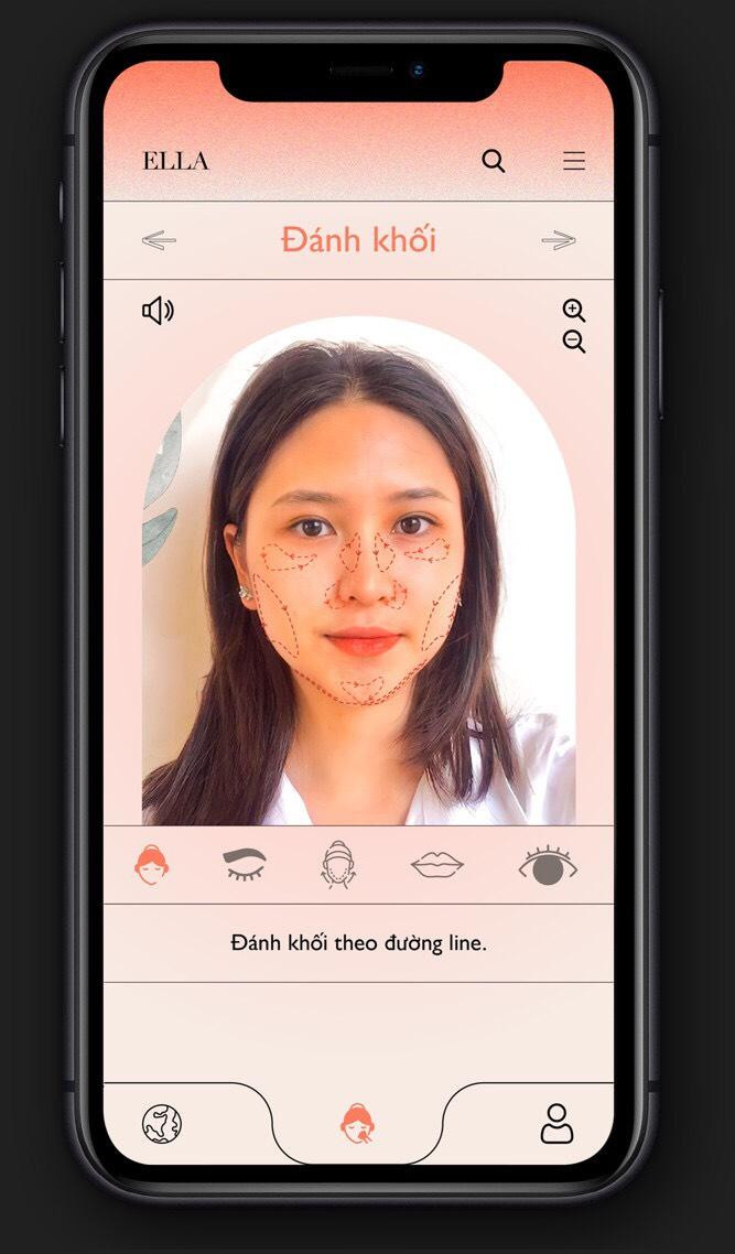 App ELLA - Ứng dụng hướng dẫn makeup khuôn mặt cho người dùng. App ELLA - Ứng dụng hướng dẫn makeup khuôn mặt cho người dùng.