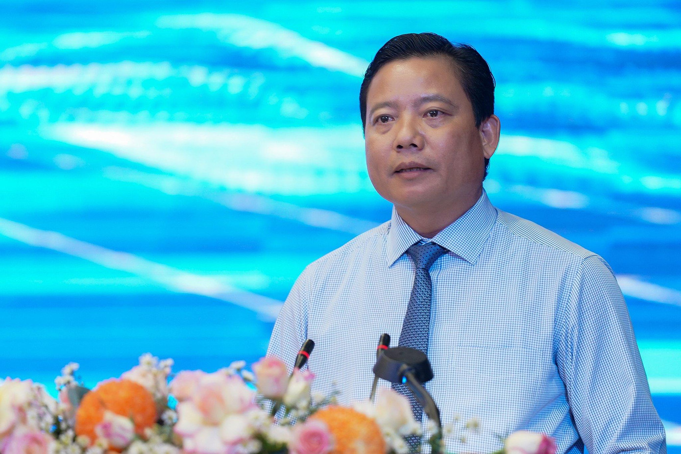 Ông Phạm Tấn Hòa – Tỉnh ủy viên, Phó Chủ tịch UBND tỉnh Long An phát biểu tại Lễ tuyên dương. (Ảnh: Phạm Nguyễn)