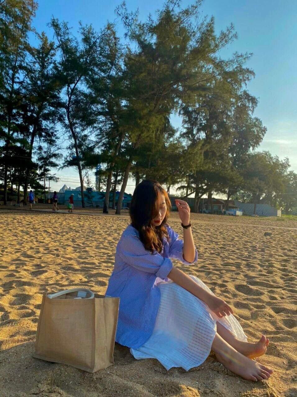 Phương An tận dụng khoảng thời gian rảnh trong kỳ thực tập để du lịch. (Ảnh: NVCC)