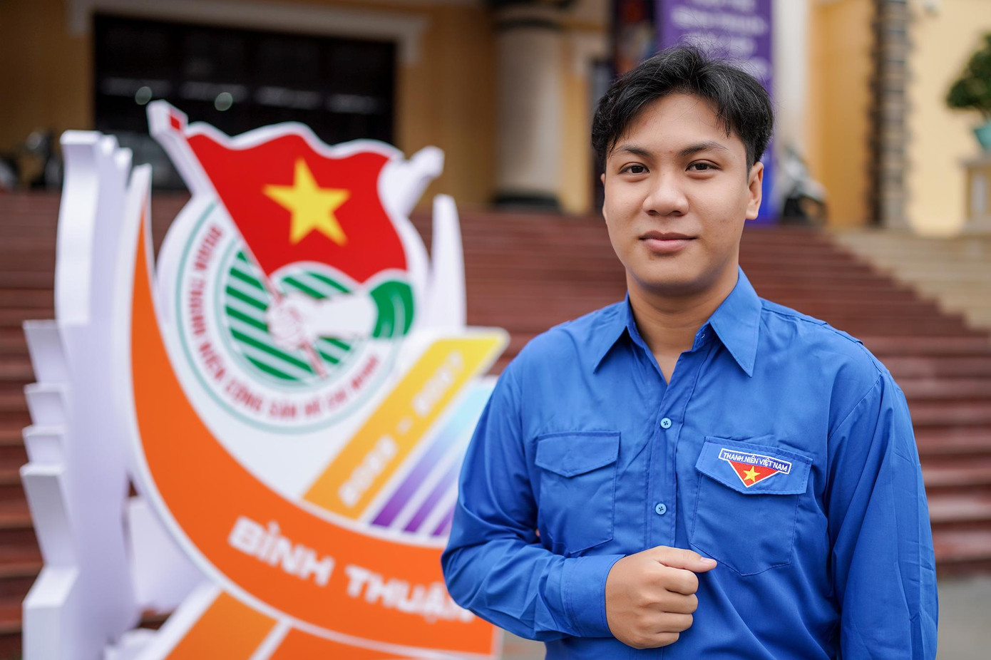 Nguyễn Hoài Nguyên (sinh viên trường ĐH Phan Thiết). Ảnh: Phạm Nguyễn