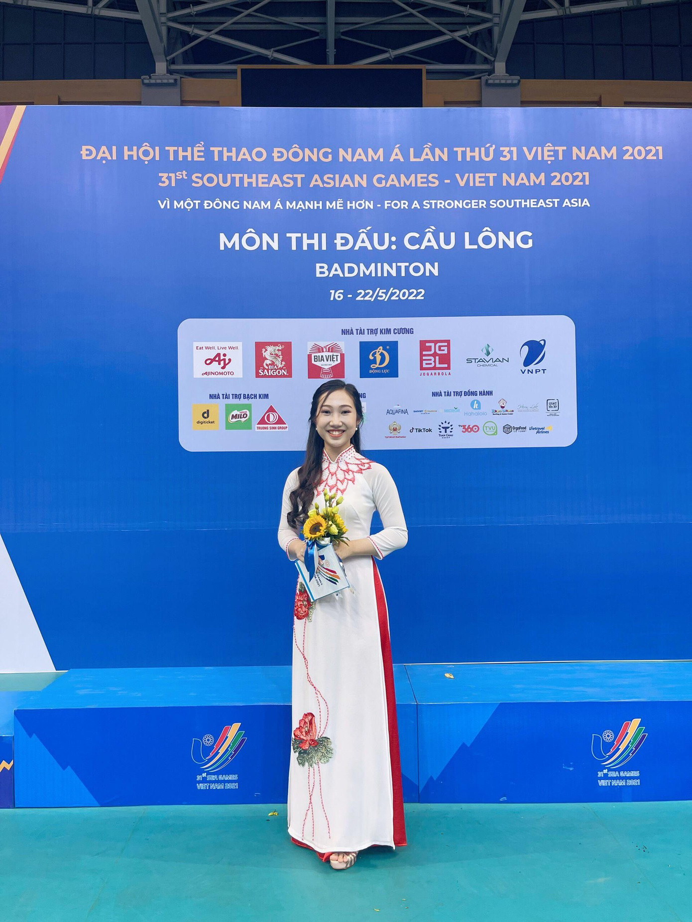 Trà My làm MC tại SEA Games 31 vừa qua. Trà My làm MC tại SEA Games 31 vừa qua.