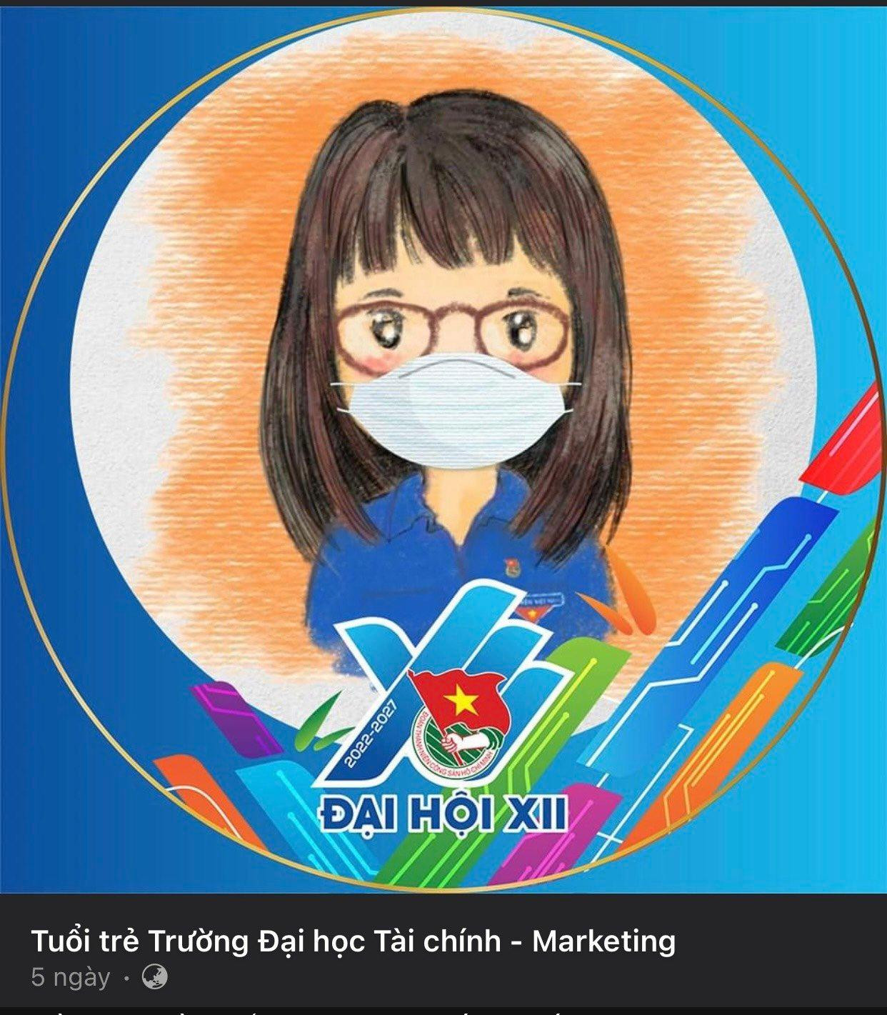 Ảnh đại diện đặc biệt của Tuổi trẻ trường ĐH Tài chính – Marketing chào mừng Đại hội Đoàn toàn quốc.