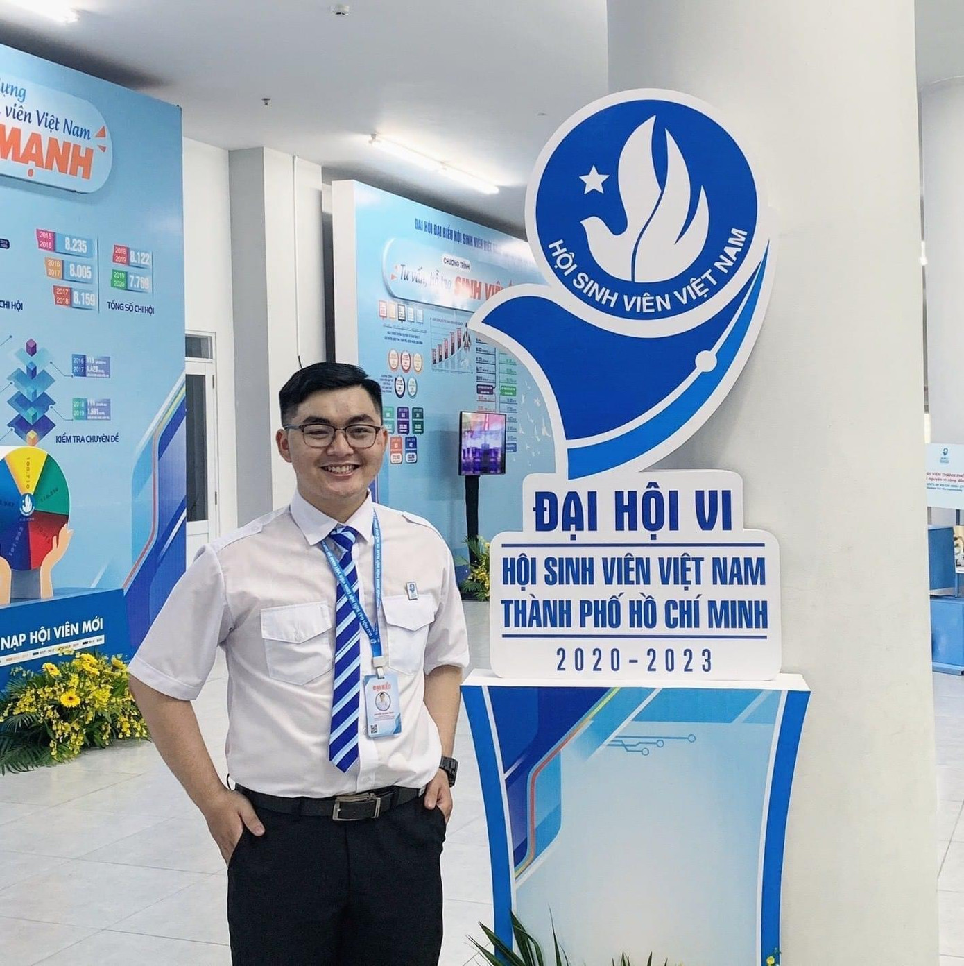 Tân Phó Chủ tịch Hội Sinh viên TP. HCM Nguyễn Khánh Tùng. (Ảnh: Ngô Tùng)