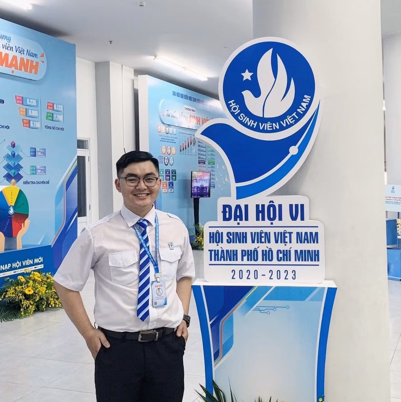 Tân Phó Chủ tịch Hội Sinh viên TP. HCM Nguyễn Khánh Tùng. (Ảnh: Ngô Tùng)