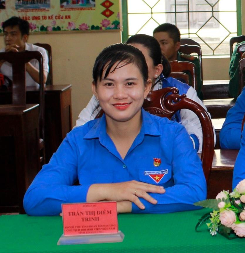 Chị Trần Thị Diễm Trinh - Phó Bí thư Tỉnh Đoàn Bình Dương.