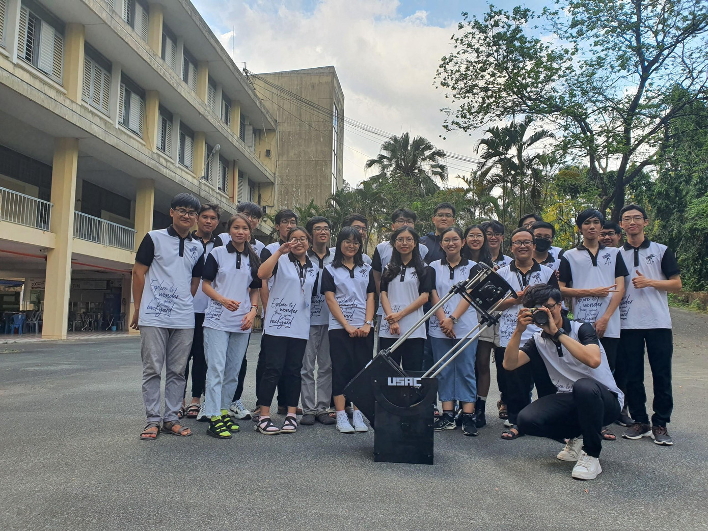 Sản phẩm kính thiên văn USAC 5 - SD do CLB Thiên văn USAC chế tạo.