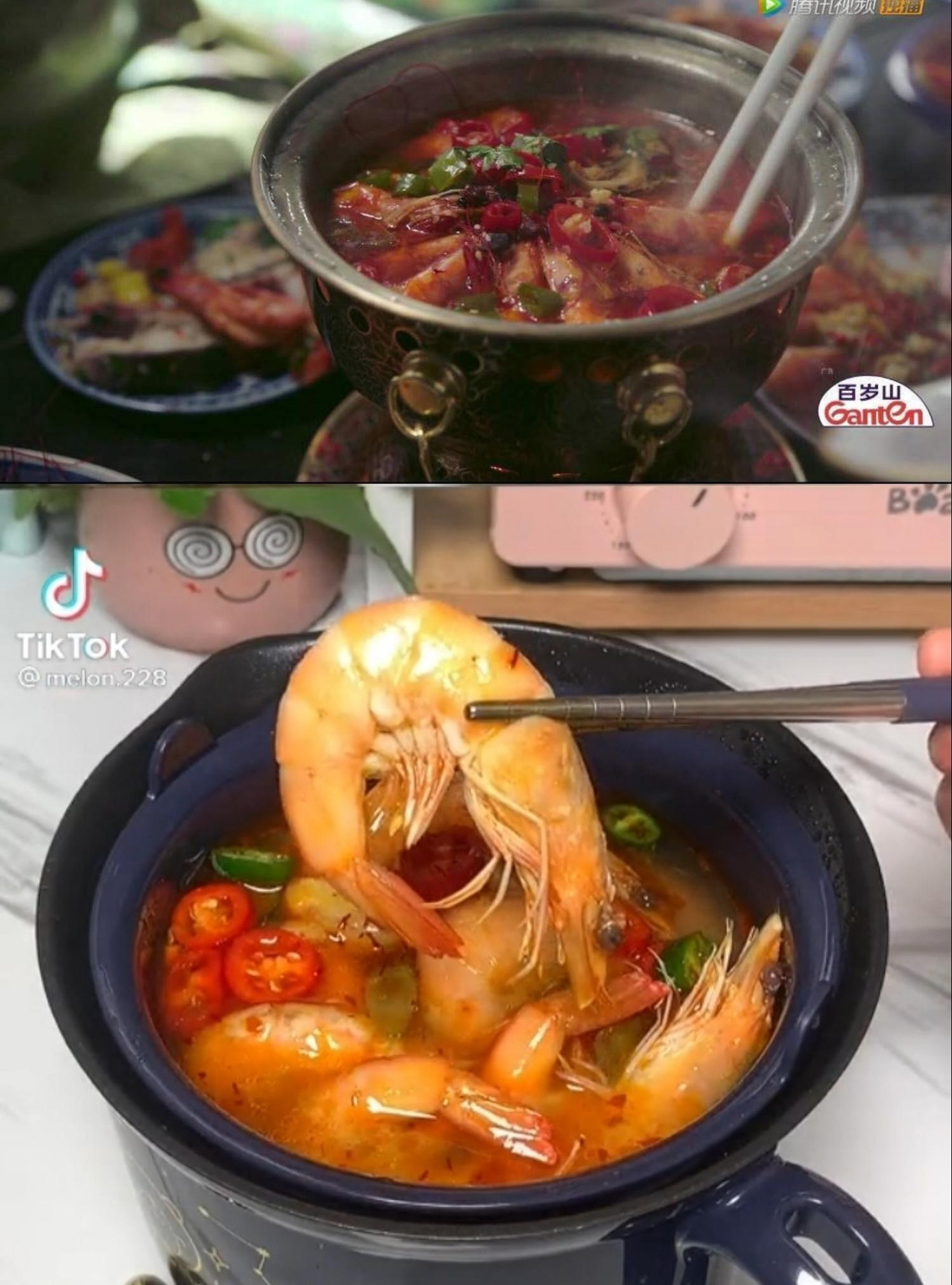 Nồi lẩu chu sa - một món ăn xuất hiện trong bộ phim cổ trang đình đám Như Ý truyện.