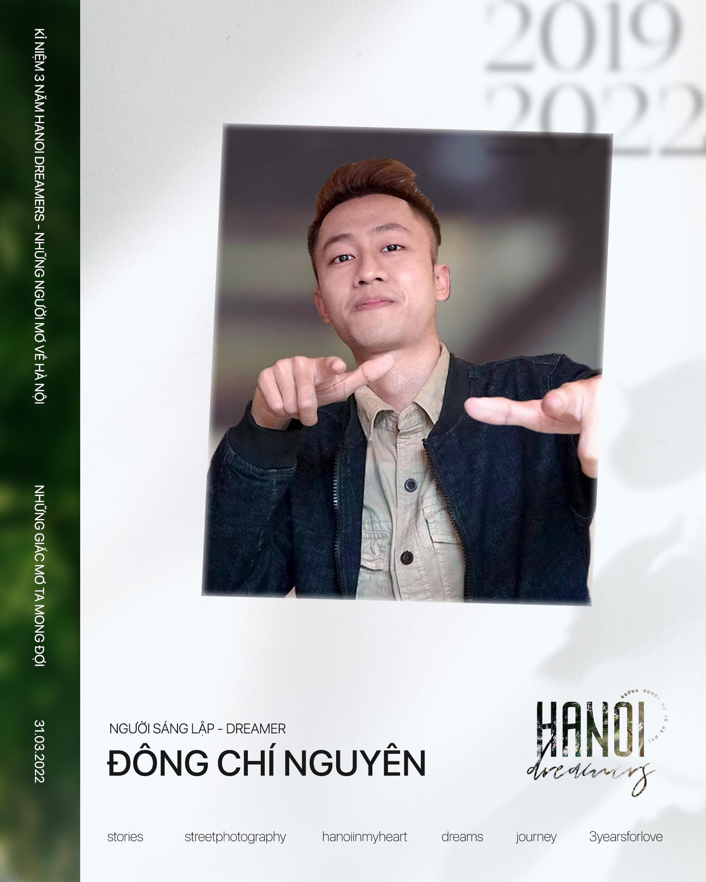 Đông Chí Nguyên là người sáng lập blog Những người mơ về Hà Nội.