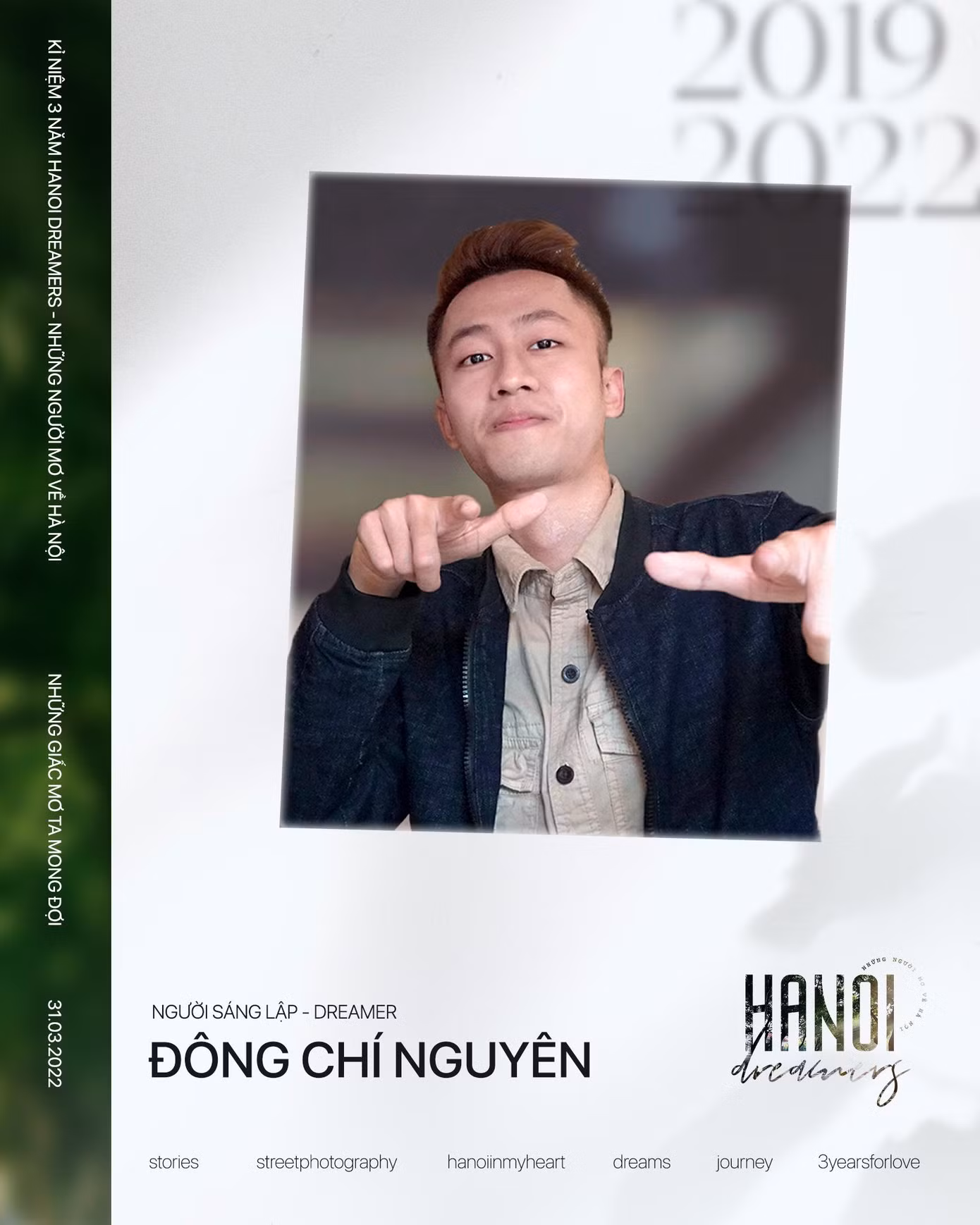 Đông Chí Nguyên là người sáng lập blog Những người mơ về Hà Nội.