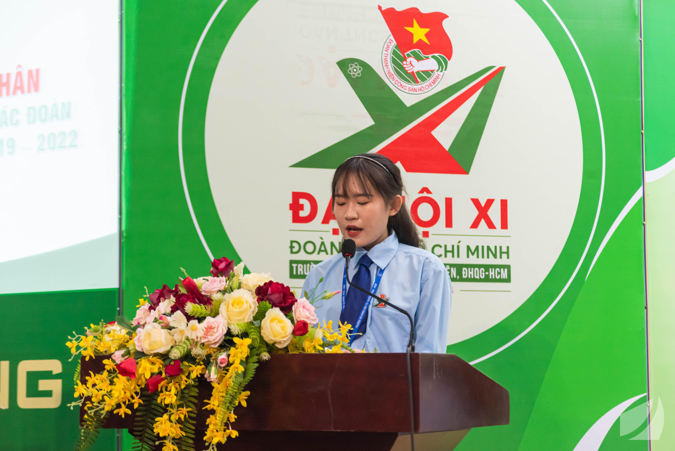 Lê Thị Thu Hiền - Chủ tịch Hội Sinh viên trường ĐH KHTN (ĐHQG TP. HCM) luôn cố gắng trong công tác Đoàn và phong trào Hội.