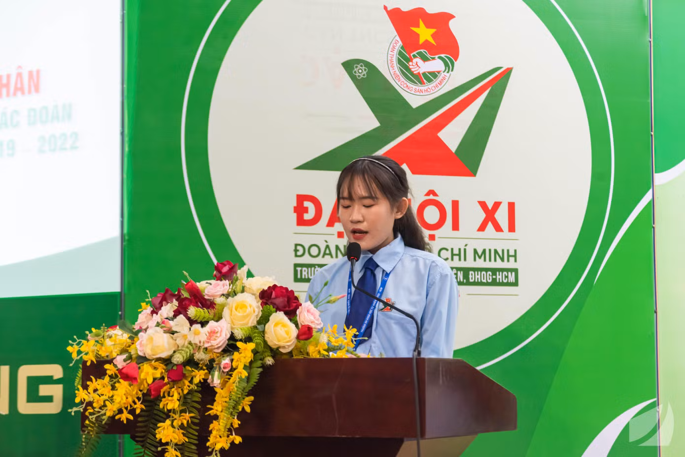 Lê Thị Thu Hiền - Chủ tịch Hội Sinh viên trường ĐH KHTN (ĐHQG TP. HCM) luôn cố gắng trong công tác Đoàn và phong trào Hội.