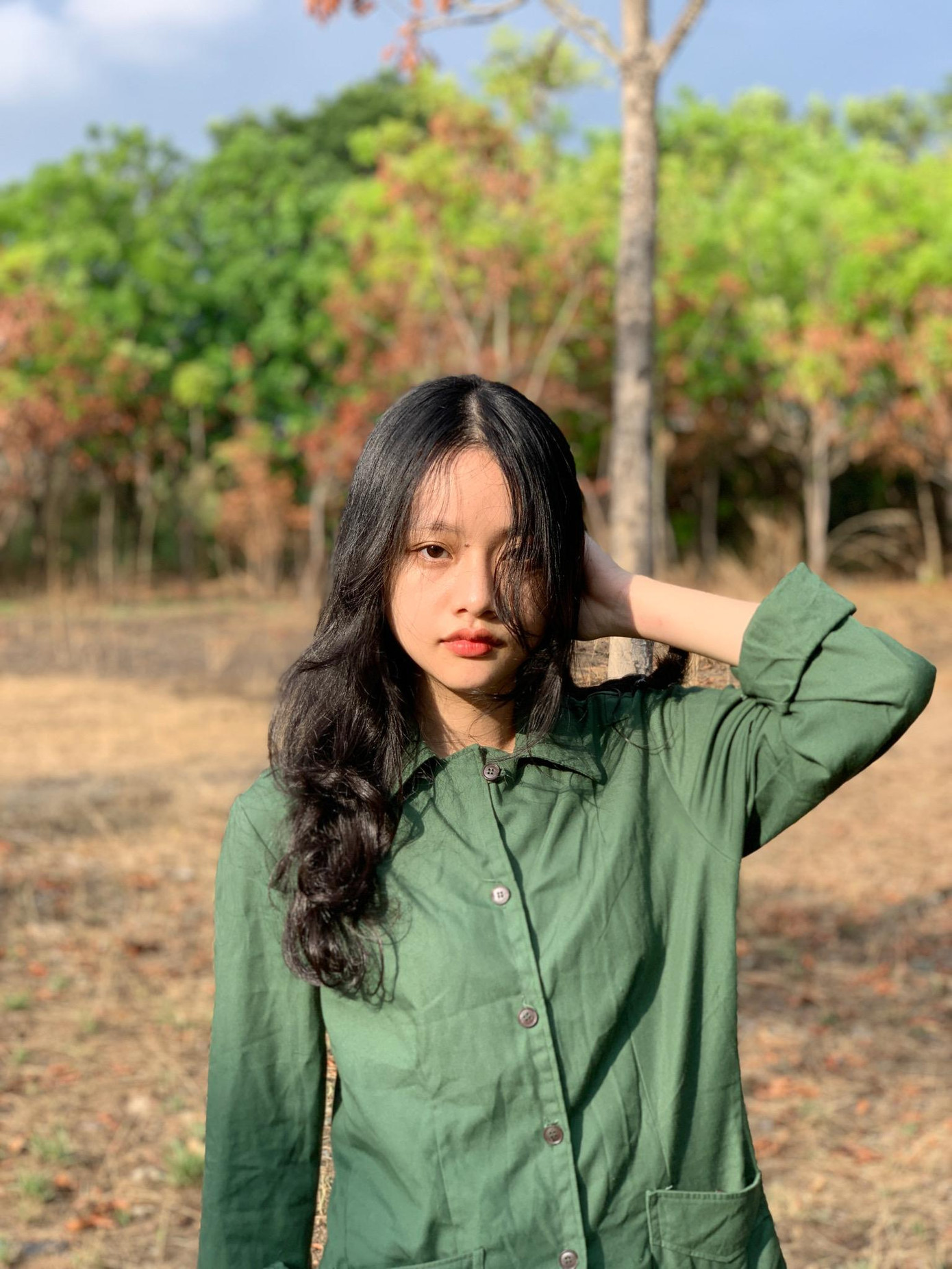 Hạnh Nguyên trong bức ảnh đoạt giải Nhì cuộc thi ảnh “Không thách thức”. (Ảnh: Lê Trương Phú).