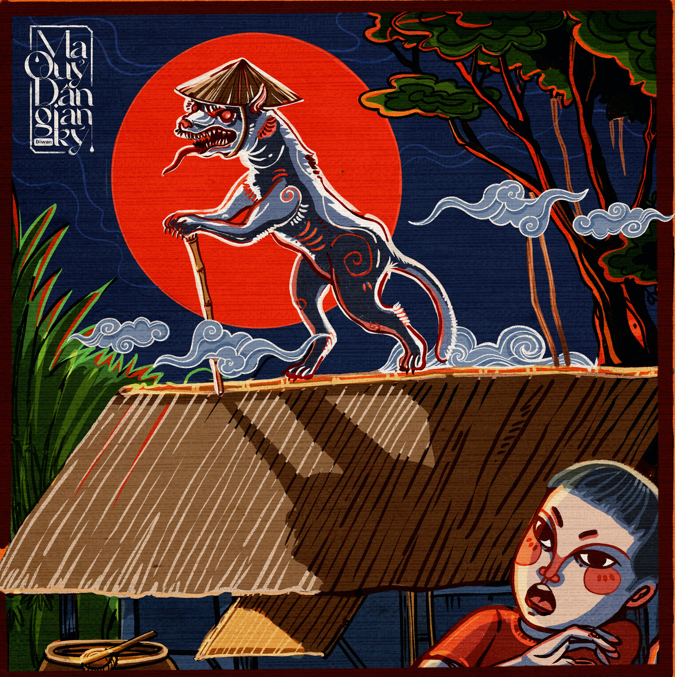 Tác phẩm nói về giai thoại &quot;Chó đội nón mê&quot; trong tín ngưỡng dân gian miền Bắc. Đây cũng là giai thoại Duy cho rằng nhiều người hiểu sai.