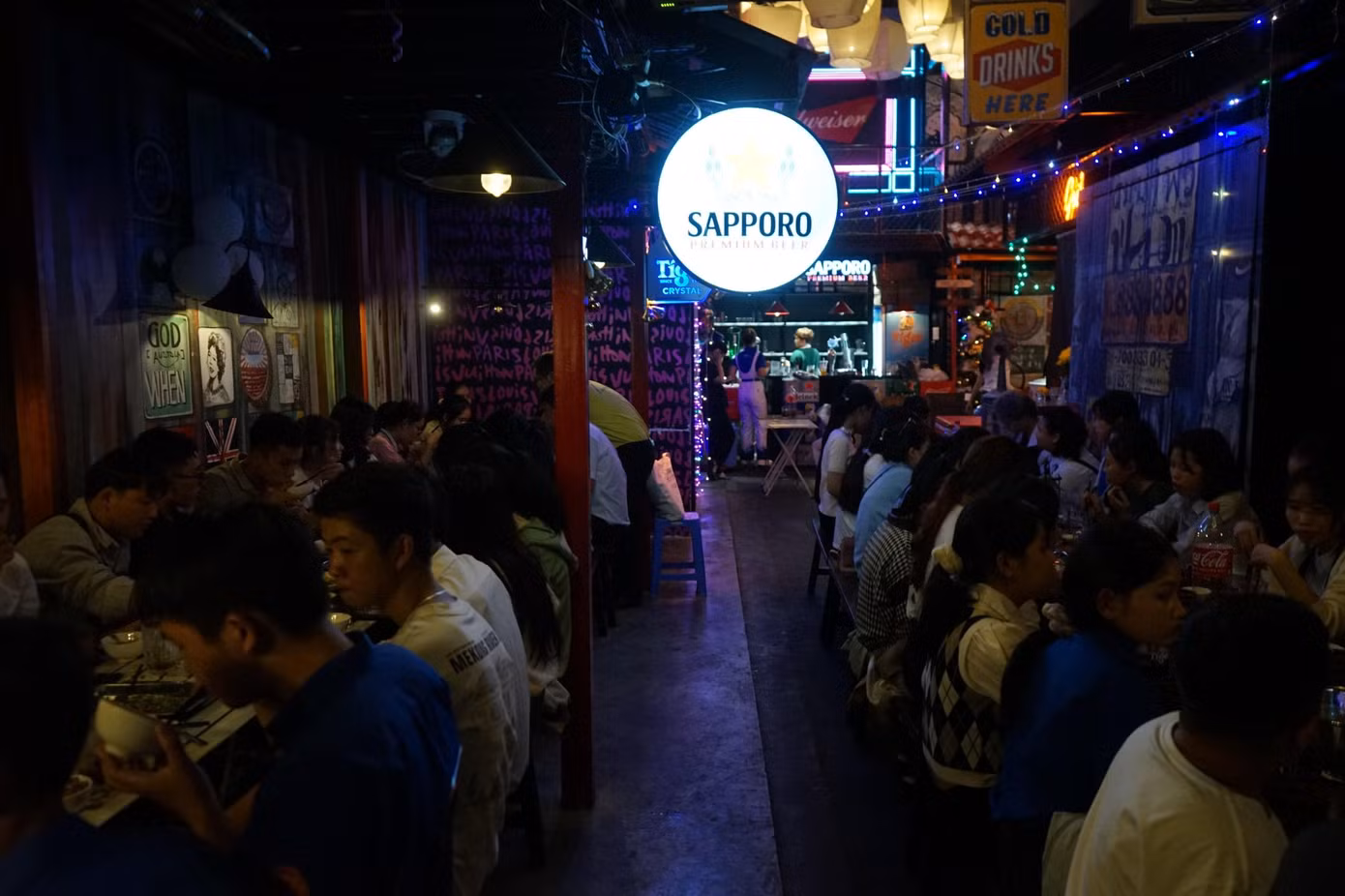 Không gian đặc trưng của nhà nhà hàng Ramkhamhaeng.