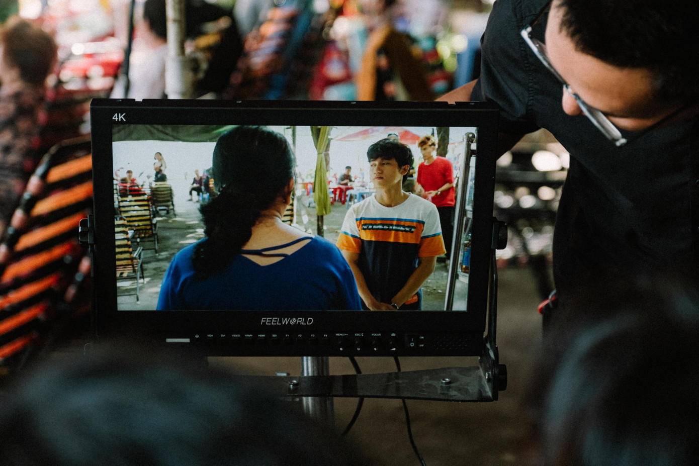 Những cảnh quay được đạo diễn Đức Cảnh theo dõi và chỉnh sửa kỹ lưỡng.