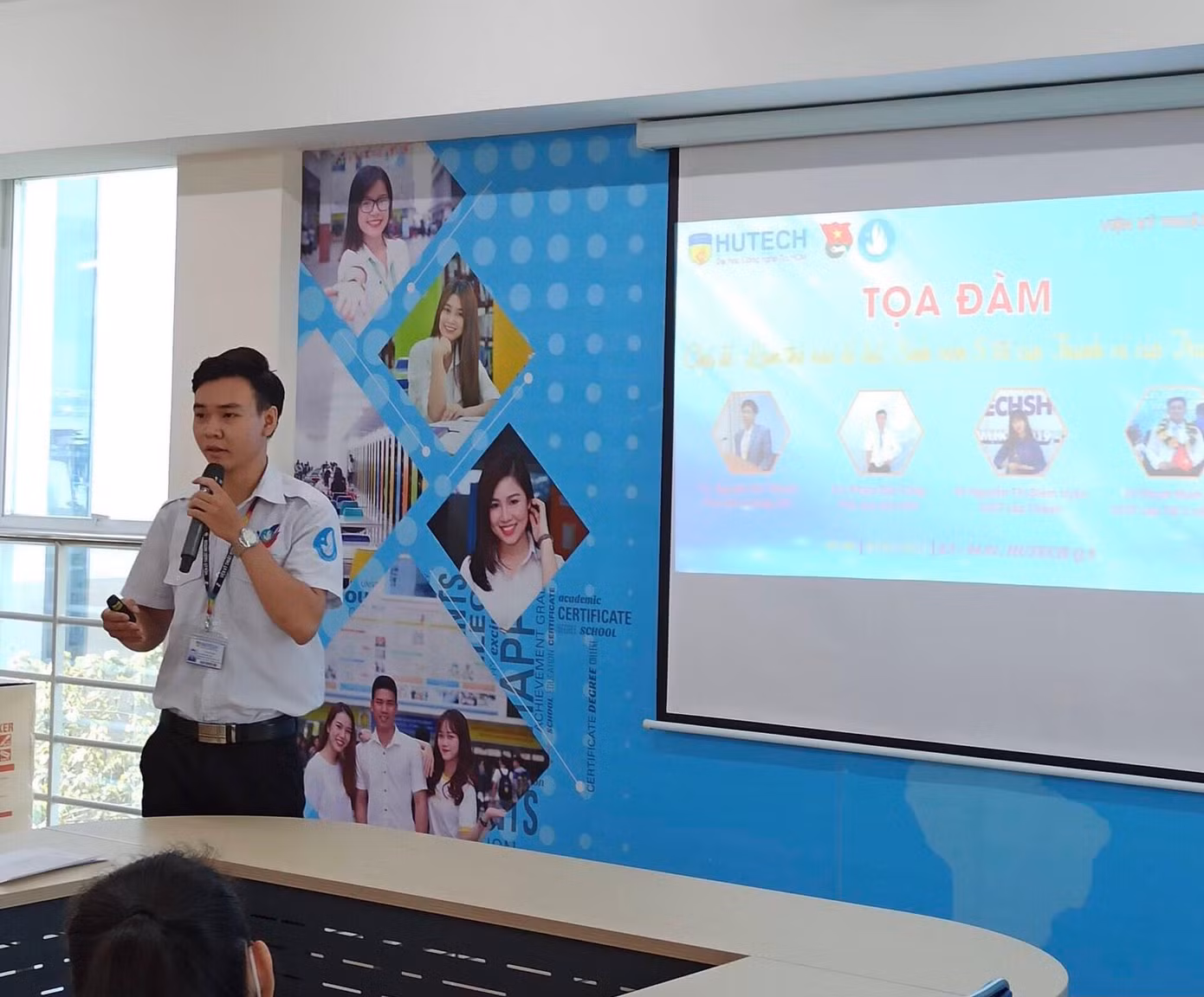 Ngoài hoạt động Đoàn - Hội ra thì thành tích học tập của Công cũng rất ấn tượng.