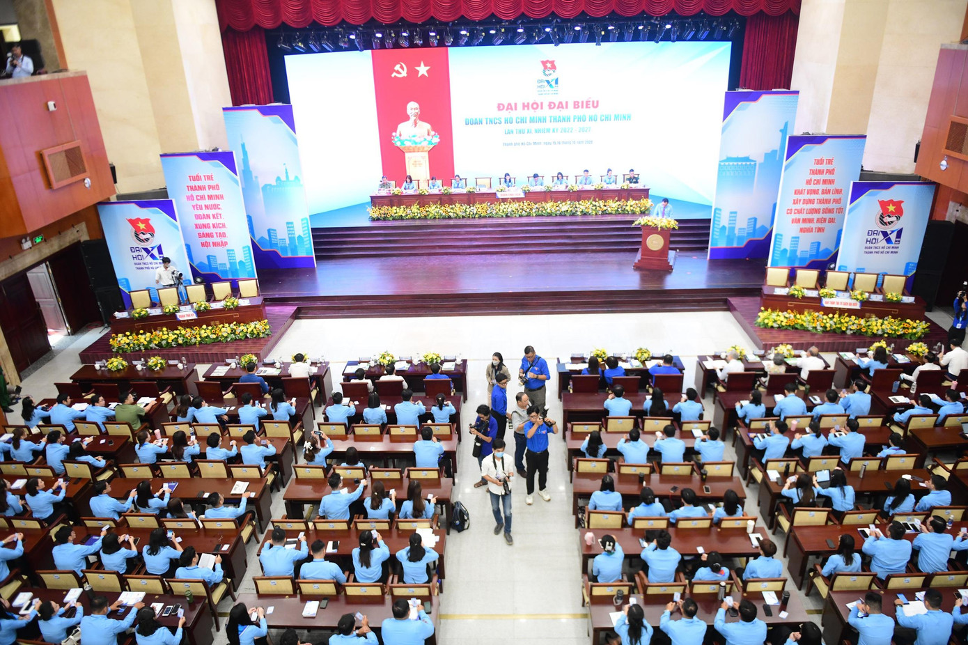 Toàn cảnh đại hội phiên thứ nhất. (Ảnh: Phạm Nguyễn)